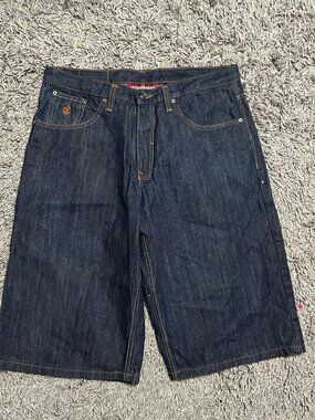 2000s Streetwear Roca Wear Denim Baggy Shorts Size 36